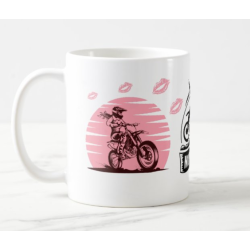 Kubek "Motocross kobieta"